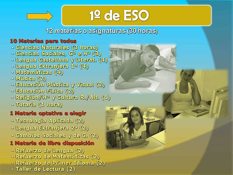 Ofeta Educativa: 1º de ESO