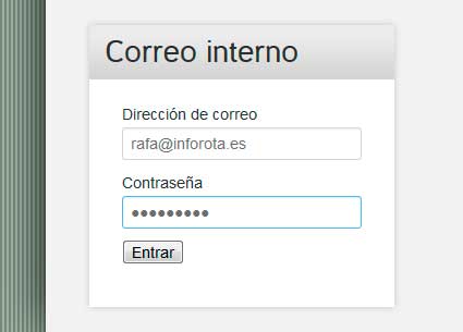 Introducirmos correo electrónico y contraseña